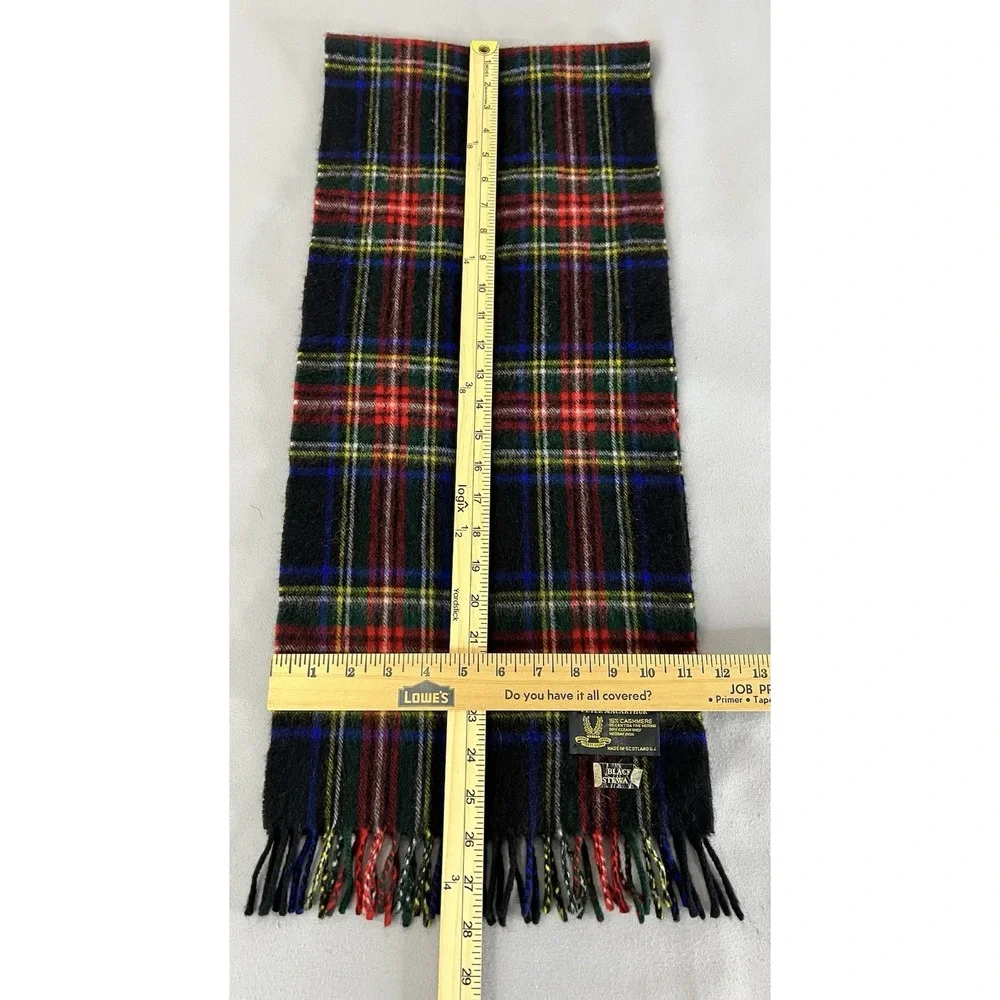 Peter Macarthur Stewart‎ tartan Merino wool & cashmere scarf made in Scotland